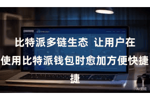 比特派多链生态  让用户在使用比特派钱包时愈加方便快捷