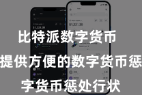 比特派数字货币 为用户提供方便的数字货币惩处行状