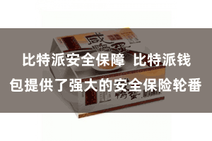 比特派安全保障  比特派钱包提供了强大的安全保险轮番