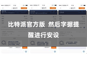 比特派官方版  然后字据提醒进行安设
